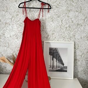 (Forever21) Red Forever Jumpsuit